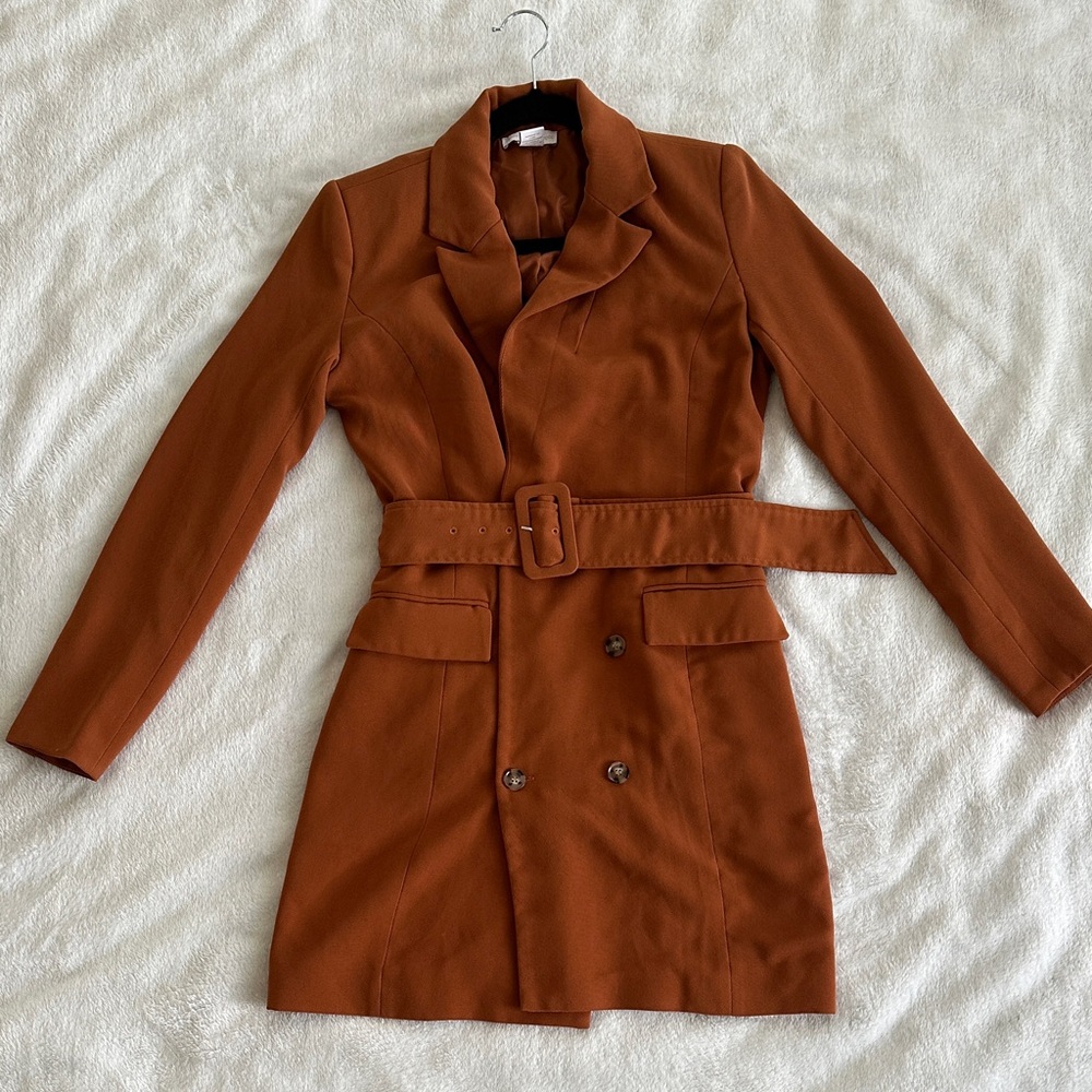 House of Harlow 1960 Rust Belted Blazer